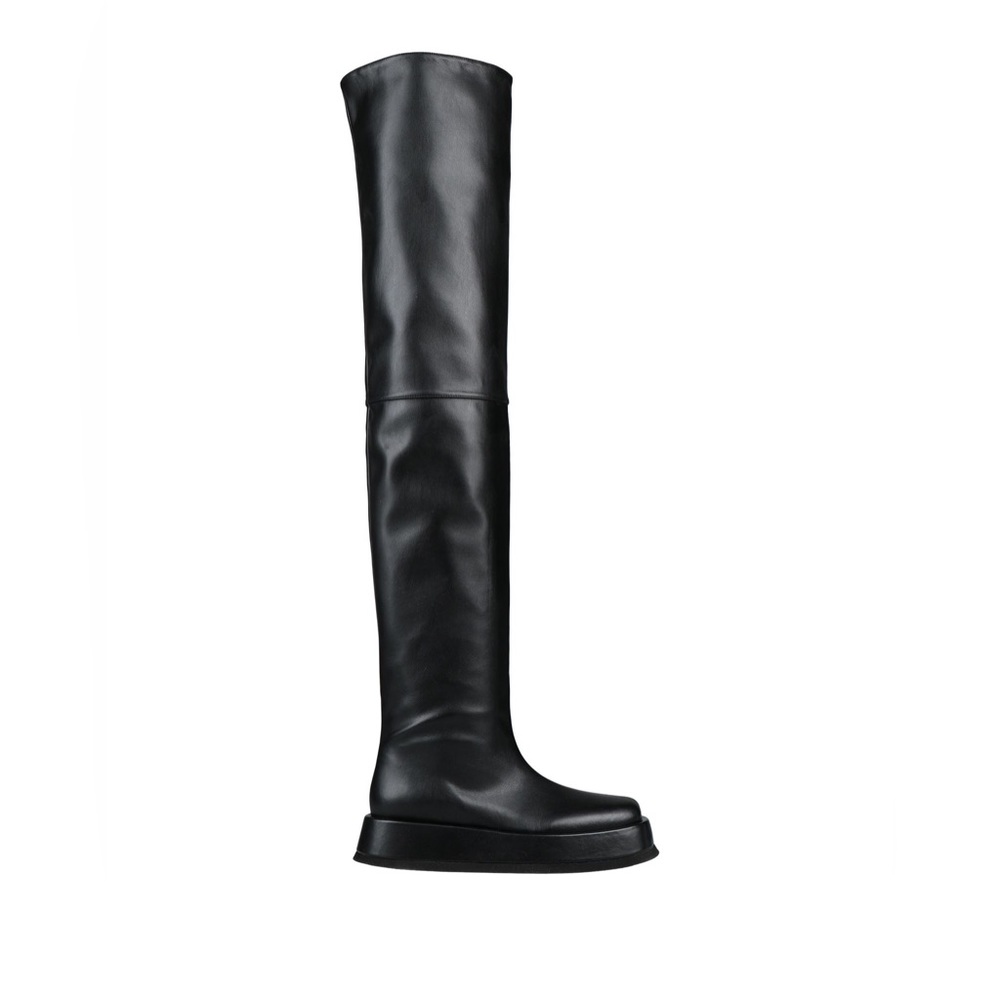 Gia Borghini Black Over-the-Knee Slouchy Boots - Picture 2 of 12